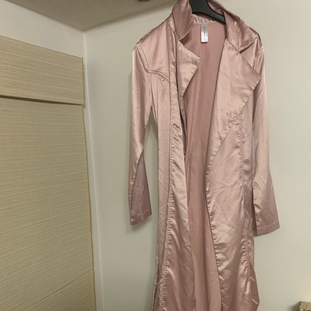 Pink silky cardigan